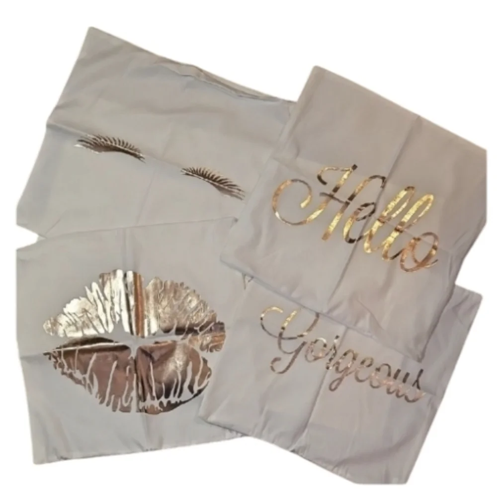 Juvale Hello Gorgeous Pillow Covers